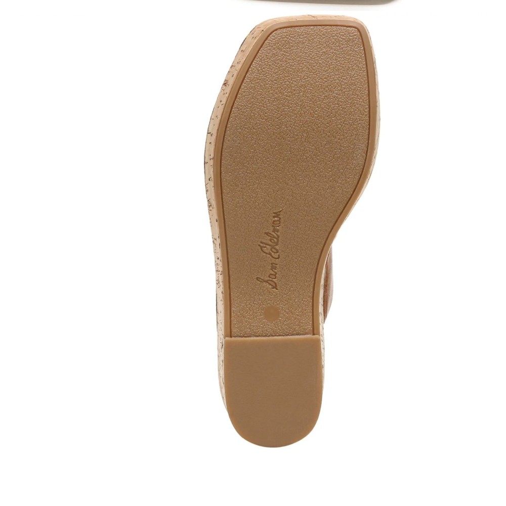 Sam Edelman Alissa Saddle Leather Cork Wedge Sandals size 9M NEW with box - Picture 5 of 12